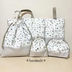 083.入園入学5点セット／裏地付きで丈夫☆