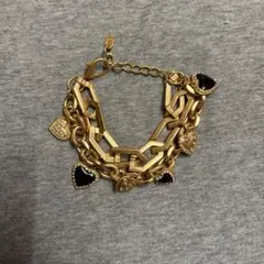 ZARA 2連風　ゴールドチェーン　ブレスレット　ハート