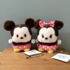 うるぽちゃちゃん　ミッキー　ミニー　ぬいぐるみ　2個セット