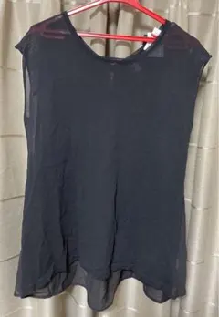 新品しまむらRagOutリバーシブル、ノースリーブM黒