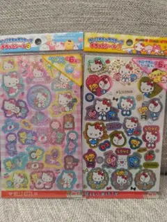 サンリオ　キラッとシール　２枚セット　キティ　新品未開封