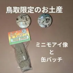 micchi_0224様専用 鳥取限定のお土産 （ミニモアイ像と缶バッチ）