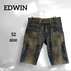 【EDWIN】 古着✨️（32）503 BLUE TRIP デニムショートパンツ