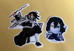 鬼滅の刃　伊黒小芭内　ダイカットステッカー　みに隊士　シール
