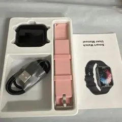 スマートウォッチ 本体 ピンクバンド