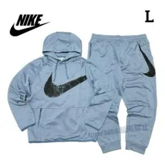 ナイキ L ビッグスウッシュ セットアップ スウェット ジャージ 水色 上下