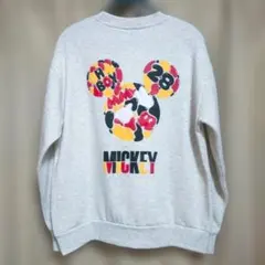 【新品】Disney ミッキー 裏起毛 長袖 スウェット M ディズニー
