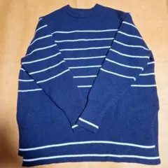 本日限定★ イエナ ウールボーダープルオーバー ネイビー ★未着品19800円