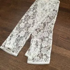 《値下げ》ホワイトレース花柄アームカバー