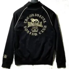 LONSDALE★ロゴ金ラメ トラックジャケット ジャージ 黒 M ロンズデールのサムネイル