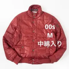 00s 中綿入りデザインブルゾン パディングジャケット ヴィンテージ 古着