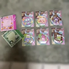 サンリオキャラクターズ缶ミラー6個セット　おまけ付き