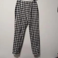 UNITED ARROWS ブラックチェックパンツ 38