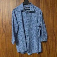 TOROY トロイ 長袖 7部袖 総柄 ペイズリー シャツ Mサイズ メンズのサムネイル