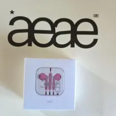 aeae有線イヤホンドット柄 ホワイト/レッド USB-C - メルカリ