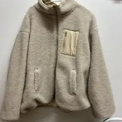 ベージュ フリースジャケット 長袖