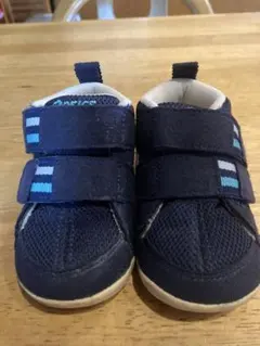 ASICS ベビーシューズ ネイビー マジックテープ式
