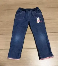 ミキハウス　うさこデニム風　パンツ　100