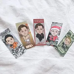 吉野北人　千社札　セット　5枚　正月　クリスマス　居酒屋えぐざいる　アロハ