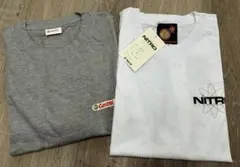Castrol グレー Tシャツ　NITRO Tシャツ 白　L 2枚まとめ売