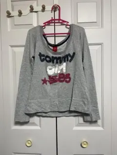 Tommy Girl レディース スウェット オフショルダー トレーナー ギャルのサムネイル