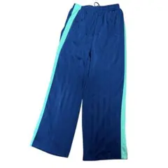 ネイビー×グリーン　ジャージパンツ　レディース