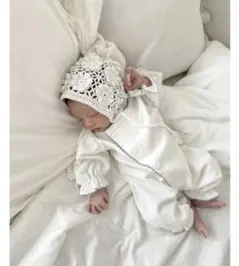 monbebe ブルーグローリーロンパース ロングレッグ