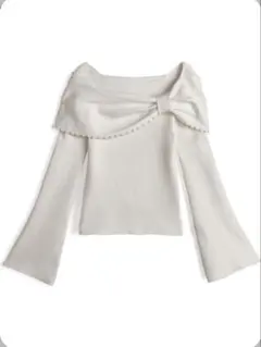 GRL オフショル　ニットセーター