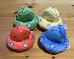 ぬいポッド　 キーチェーン UFO ぬいぐるみ マスコット　4色セット