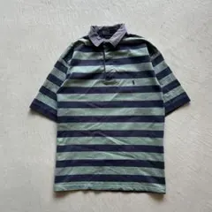 90s polo by ralph lauren border ボーダー 紺 緑