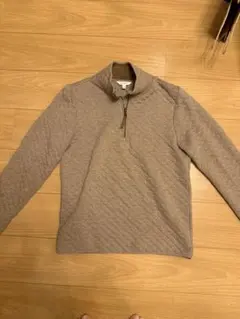 BANANA REPUBLIC キルティング ハーフジップ ニット S