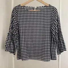 ギンガムチェックブラウス　MACPHEE TOMORROWLAND