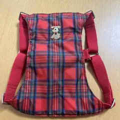 WHCY犬用ハーネス Mサイズ レッドチェック柄のサムネイル
