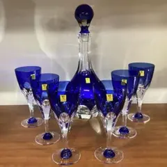A-319（未使用）KAGAMI CRYSTAL ロイヤルブルー 江戸切子