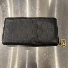 GUCCI ブラックレザー 長財布