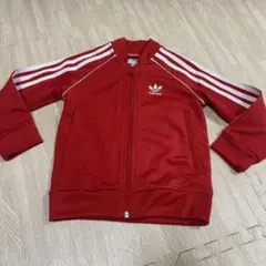 adidas♥️ レッド フルジップパーカー 100