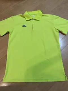Mizuno 蛍光イエロー ポロシャツ Mサイズ