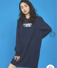 希少♡ TOMMY JEANS ハートロゴ トレーナー ワンピース