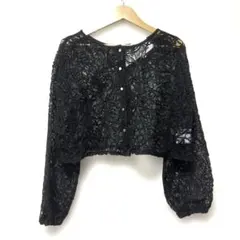 新品タグ付きELENCARE DUE 2wayコードレースカーディガン