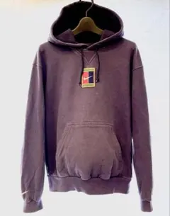 ナイキ　刺繍センターロゴ　90s 銀タグ　スウェット NIKE パーカー 茄子紺