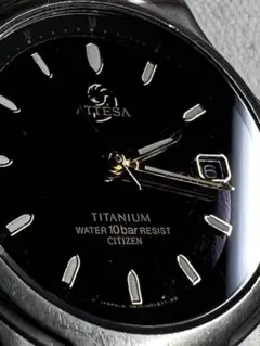 CITIZEN ATTESA チタン 腕時計 稼働 秒針不安定 要整備