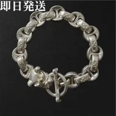 S925刻印　ドッグ　ブレスレット 犬の頭　ヴィンテージ 重厚感　人気 即日発送