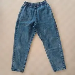 GU　デニムブルー ストレートジーンズ150cm