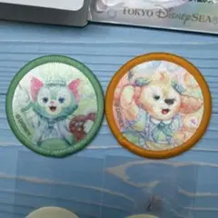 ダッフィー　カラフルハピネス ワッペン　ジェラトーニ　クッキー