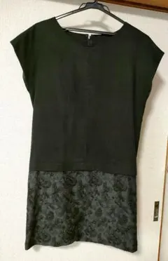 レディース　チュニックワンピース　黒　Mサイズ　コムサデモード