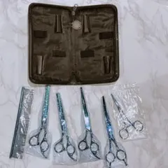 トリミングシザー 犬猫用 ペットハサミ トリマー カット 6点セット はさみ