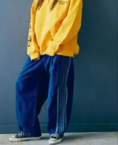 RNA デニムトラックパンツ Mサイズのサムネイル