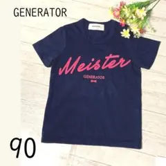 美品 プリントTシャツ 90 GENERATOR ジェネレーター Tシャツ 紺