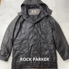 ROCK PARKER メンズミリタリージャケット レザー風ジャケット