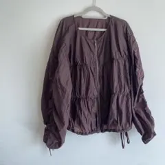 匿名配送　【完売品】LAKOLE 　シャーリングシアーブルゾン　Sのサムネイル